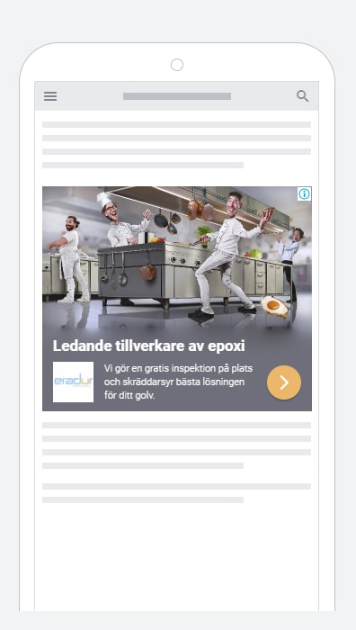 Exempel på bild till digital marknadsföring för Eradur