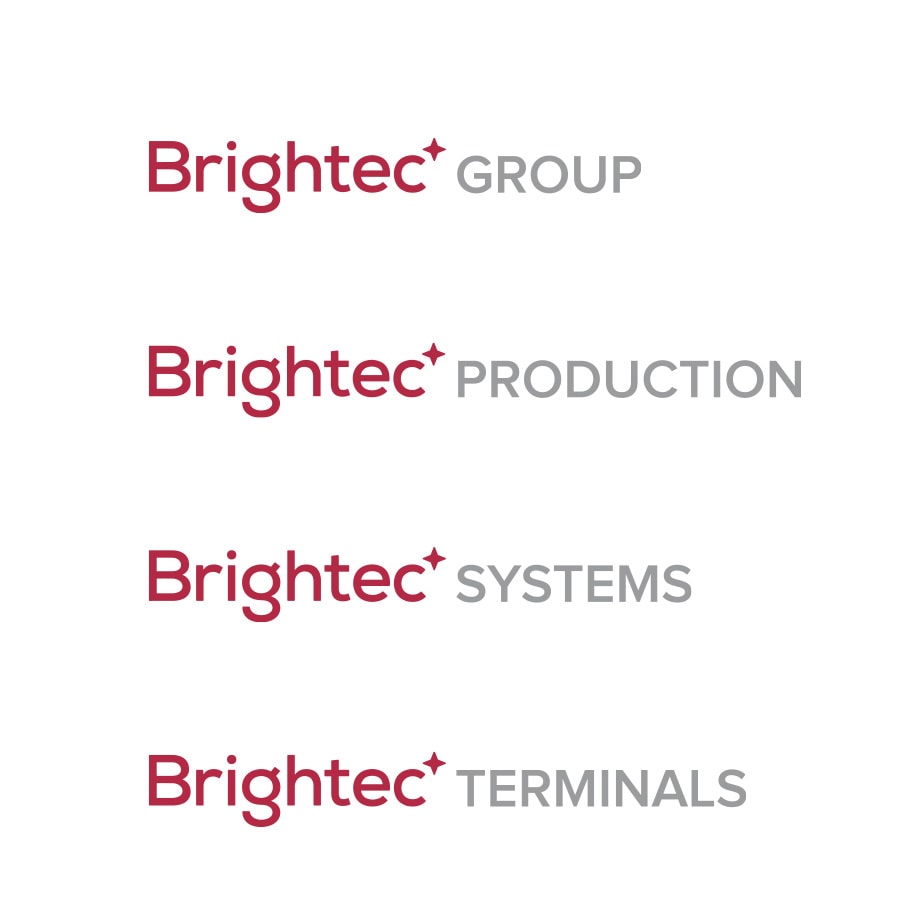 De nya logotyperna för bolagen inom Brightec Group