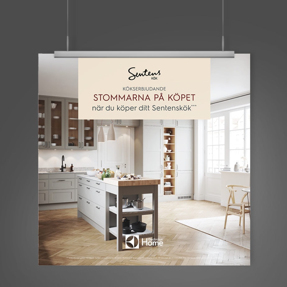 Skylt för Sentens kök, Electrolux Home