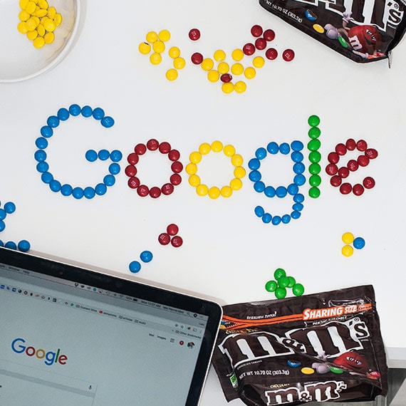 Google stavat med M&Ms