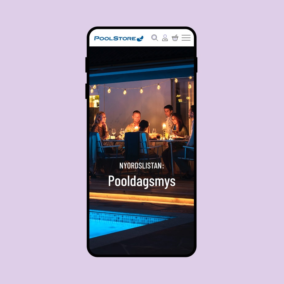 Mobilvy på nyordslista, Pooldagsmys, Pool Store